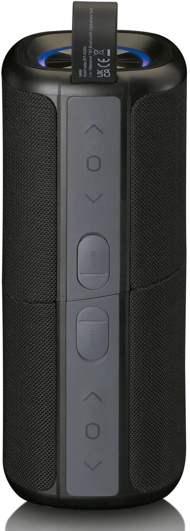 Lenco 2-In-1 Stereo Bluetooth Speaker Black - Essentify