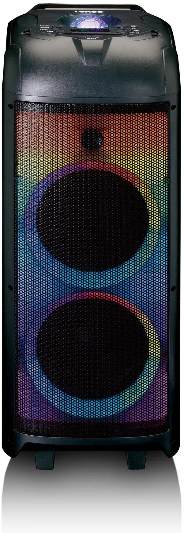 Lenco Pa-260Bk Lenco Bluetooth Party Speaker + Remote + 2 Microphones Black