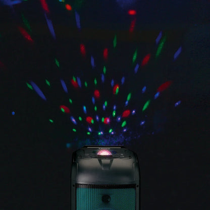 Lenco Bluetooth Party Speaker + Remote + 2 Microphones Black - Essentify