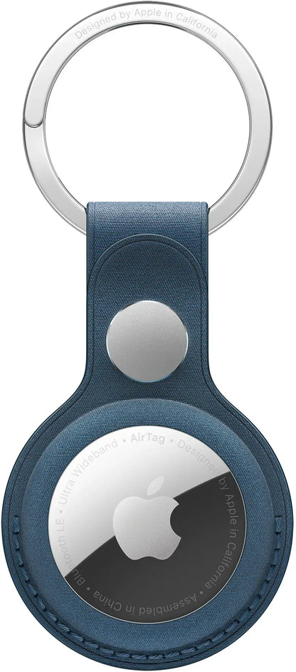 Apple Airtag Finewoven Key Ring Pacific Blue - Essentify