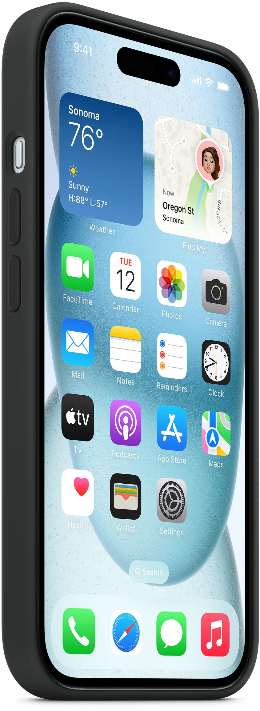 Apple Silicone Case With Magsafe Iphone 15 Plus Black - Essentify