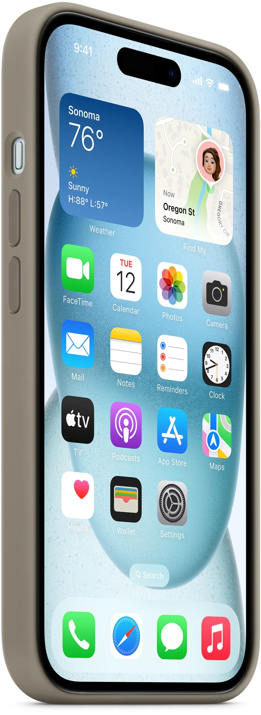 Apple Silicone Case With Magsafe Iphone 15 Plus Clay - Essentify