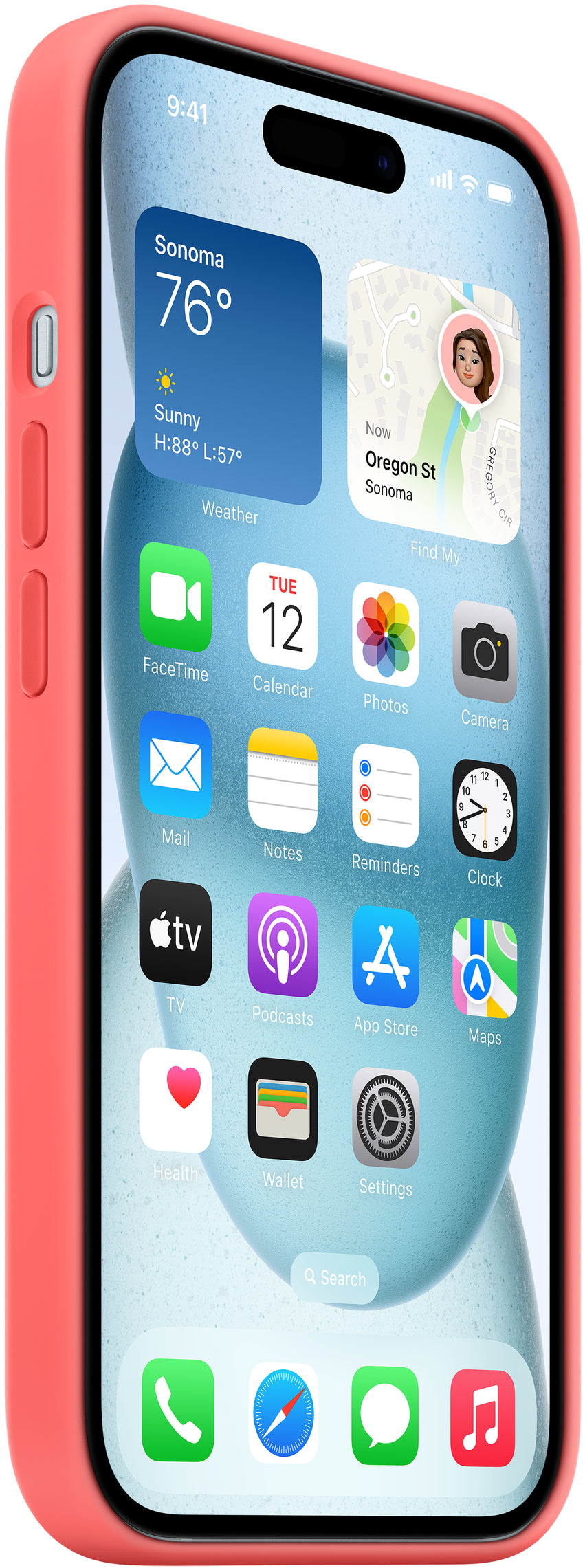 Apple Mt163Zm/A Apple Silicone Case With Magsafe Iphone 15 Plus Guave