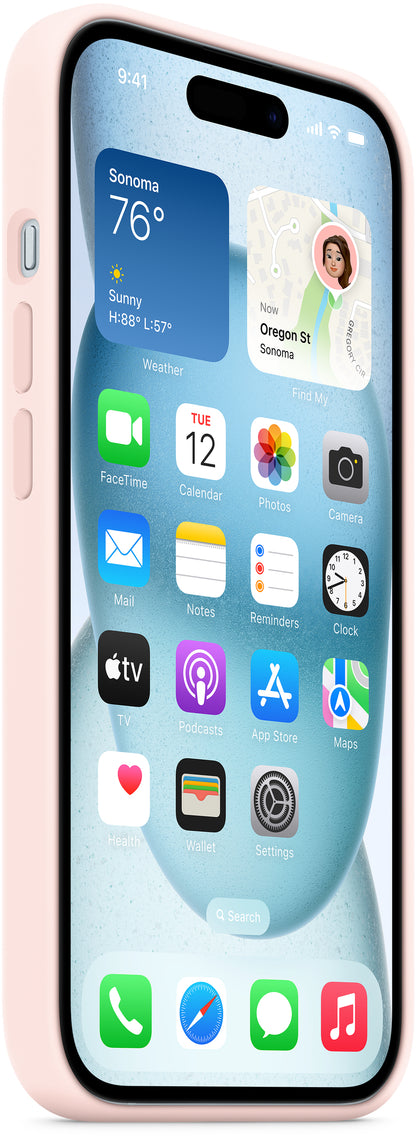 Apple Mt143Zm/A Apple Silicone Case With Magsafe Iphone 15 Plus Light Pink