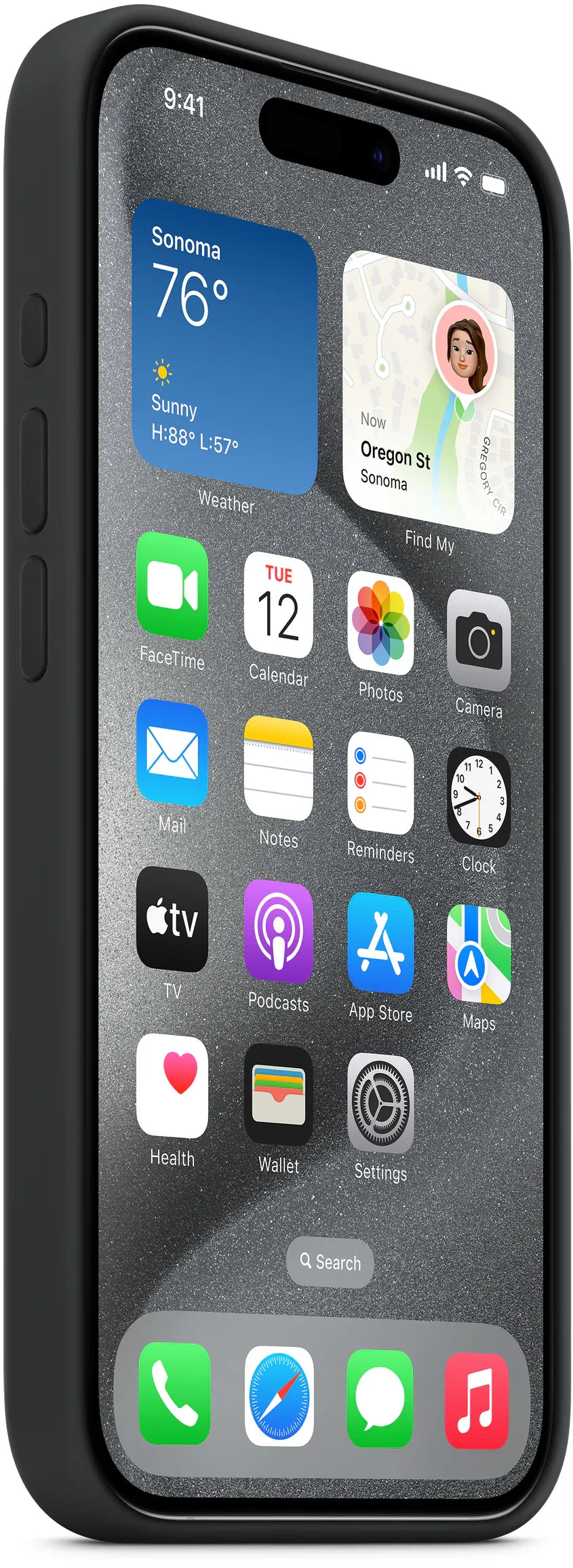 Apple Silicone Case With Magsafe Iphone 15 Pro Max Black - Essentify