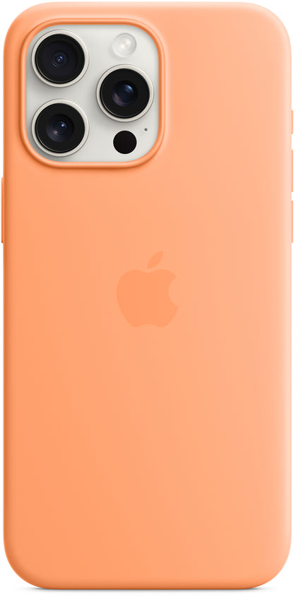 Apple Mt1W3Zm/A Apple Silicone Case With Magsafe Iphone 15 Pro Max Sorbet Orange