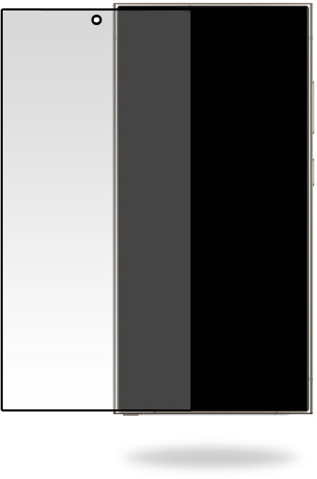 Mobilize Glass Screen Protector - Black Frame - Samsung Galaxy S24 Ultra 5G