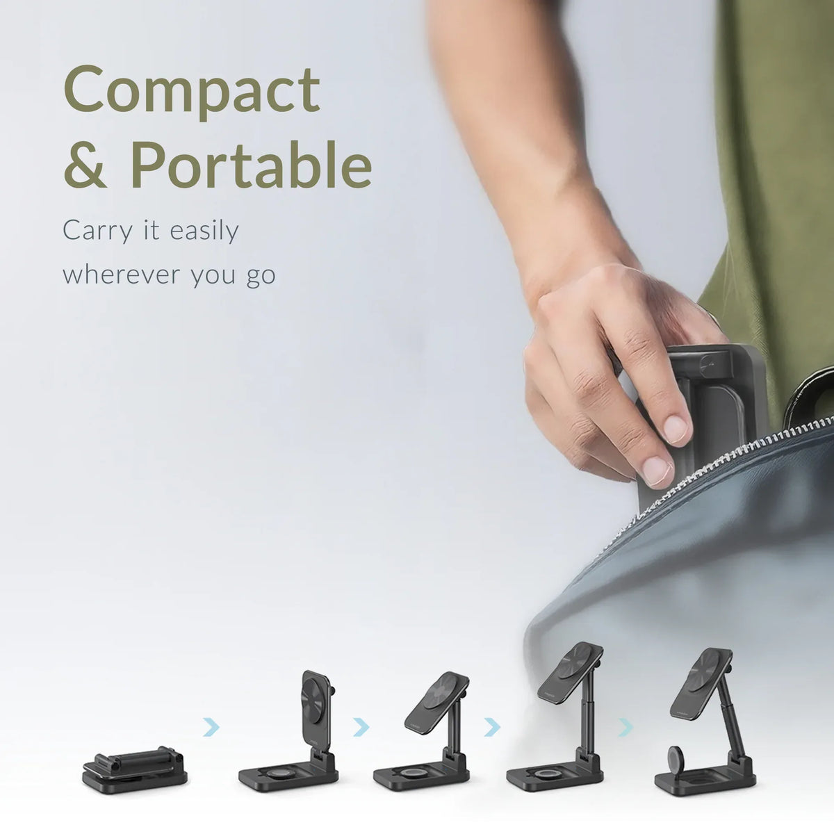 Mobilize 3In1 Charger Station Magsafe Compatible 15W Black - Essentify
