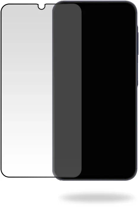 Mobilize Glass Screen Protector - Black Frame - Samsung Galaxy A25 5G - Essentify