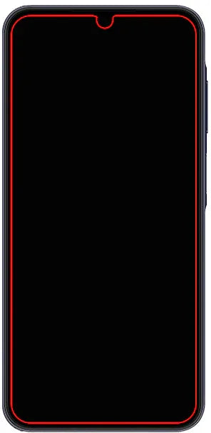 Mobilize Glass Screen Protector - Black Frame - Samsung Galaxy A25 5G - Essentify