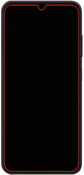 Mobilize Glass Screen Protector - Black Frame - Samsung Galaxy A05S 4G - Essentify