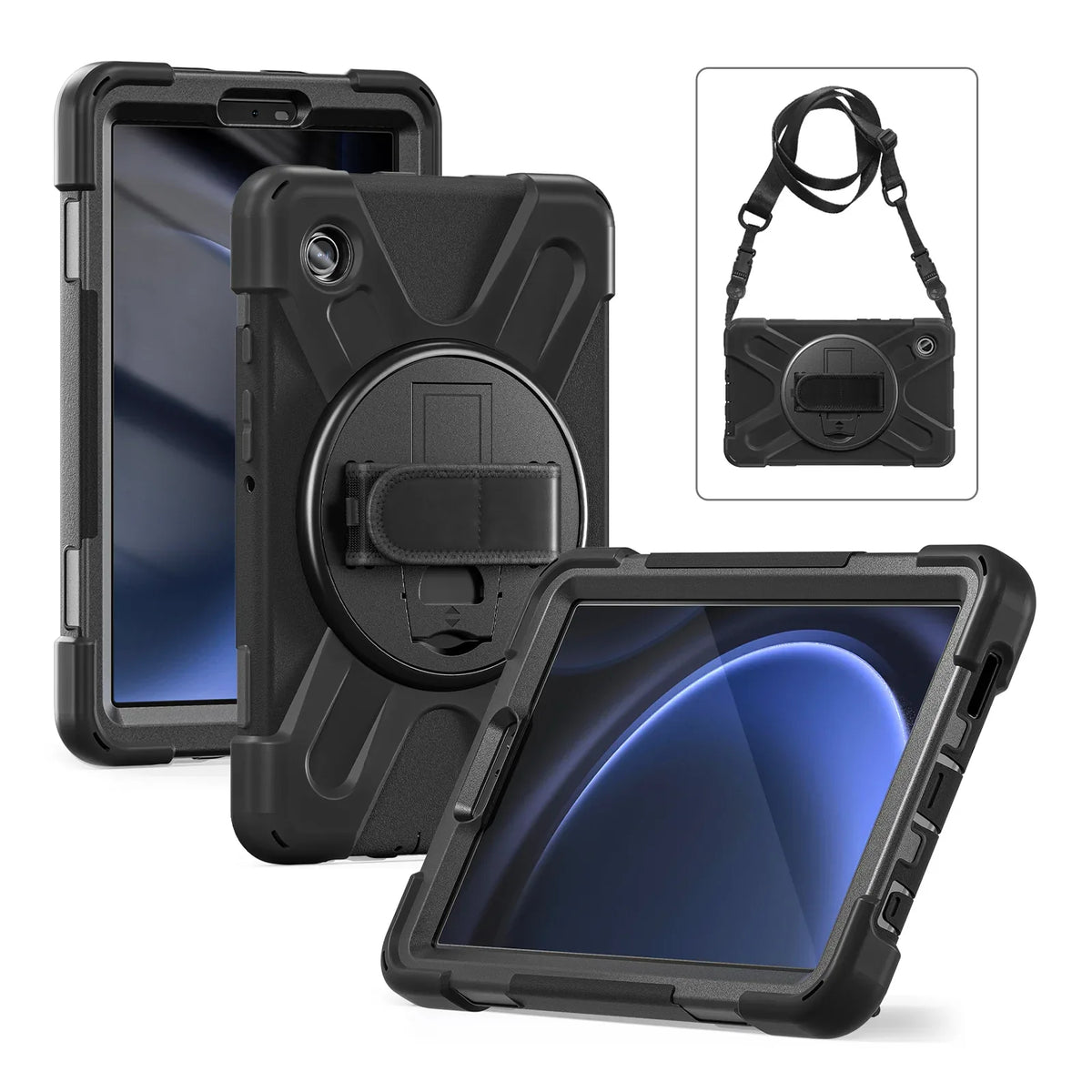 Xccess Survivor All-Round Case Samsung Galaxy Tab A9 8.7 Black (Screenless) - Essentify