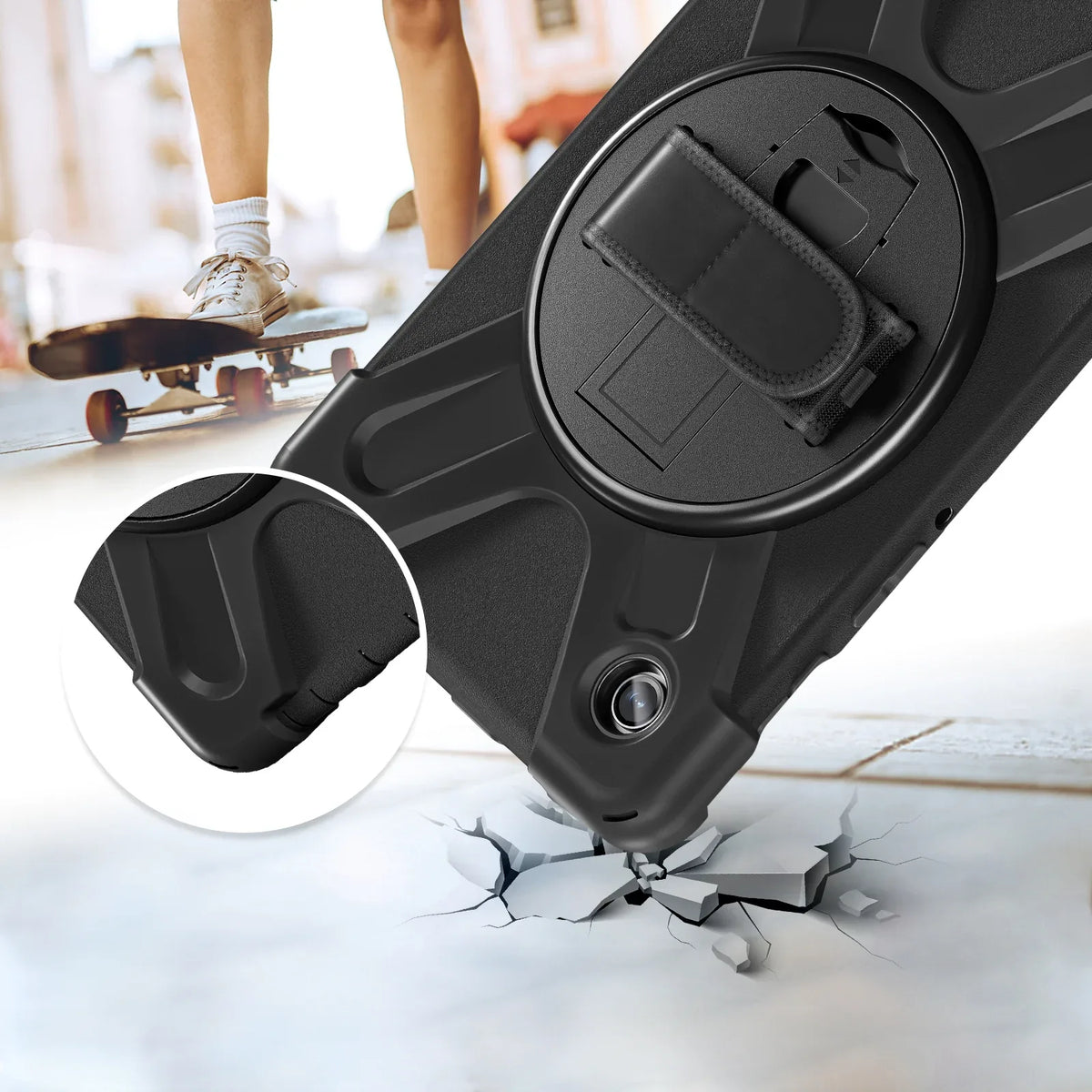 Xccess Survivor All-Round Case Samsung Galaxy Tab A9 8.7 Black (Screenless) - Essentify