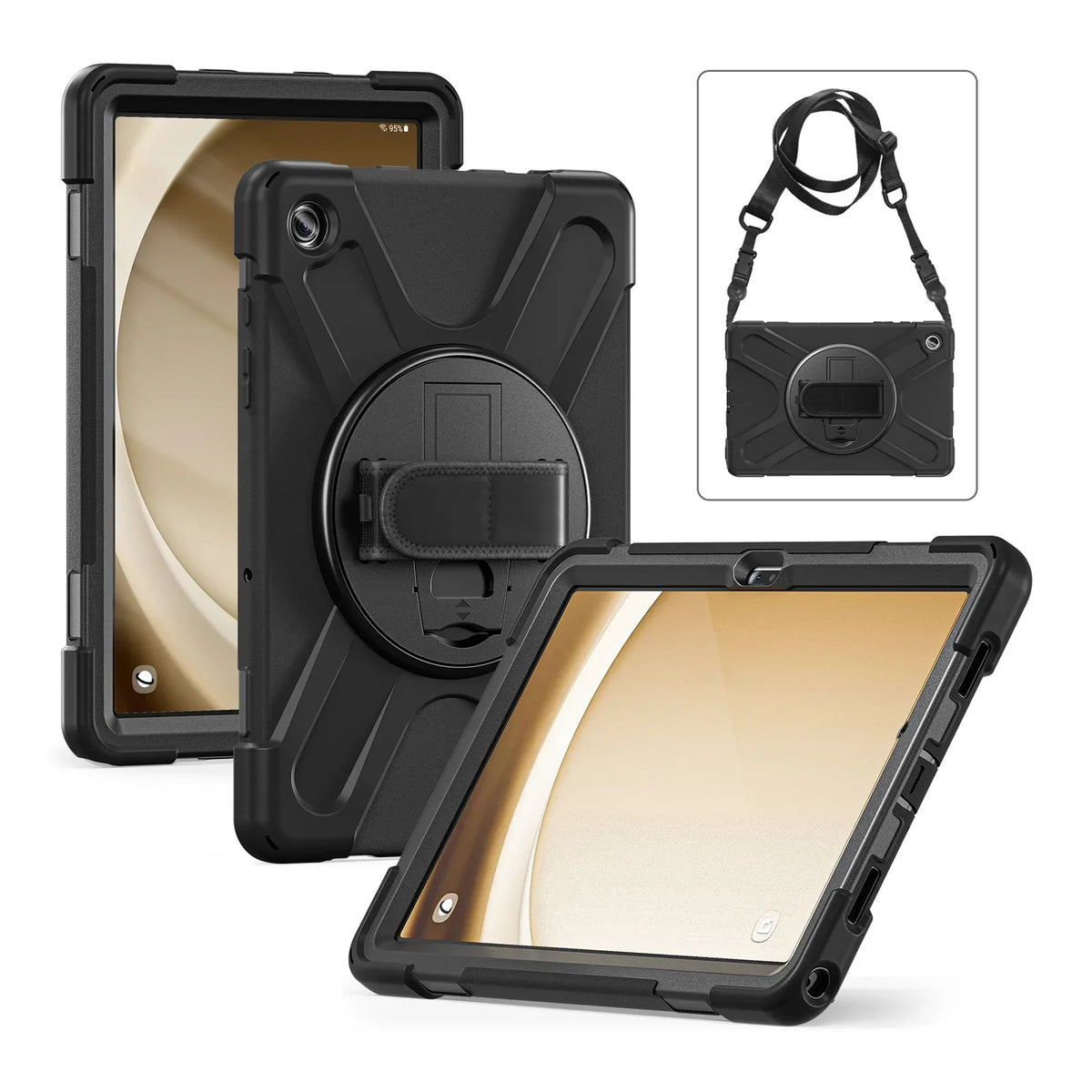 Xccess Survivor All-Round Case Samsung Galaxy Tab A9+ 11 Black (Screenless) - Essentify