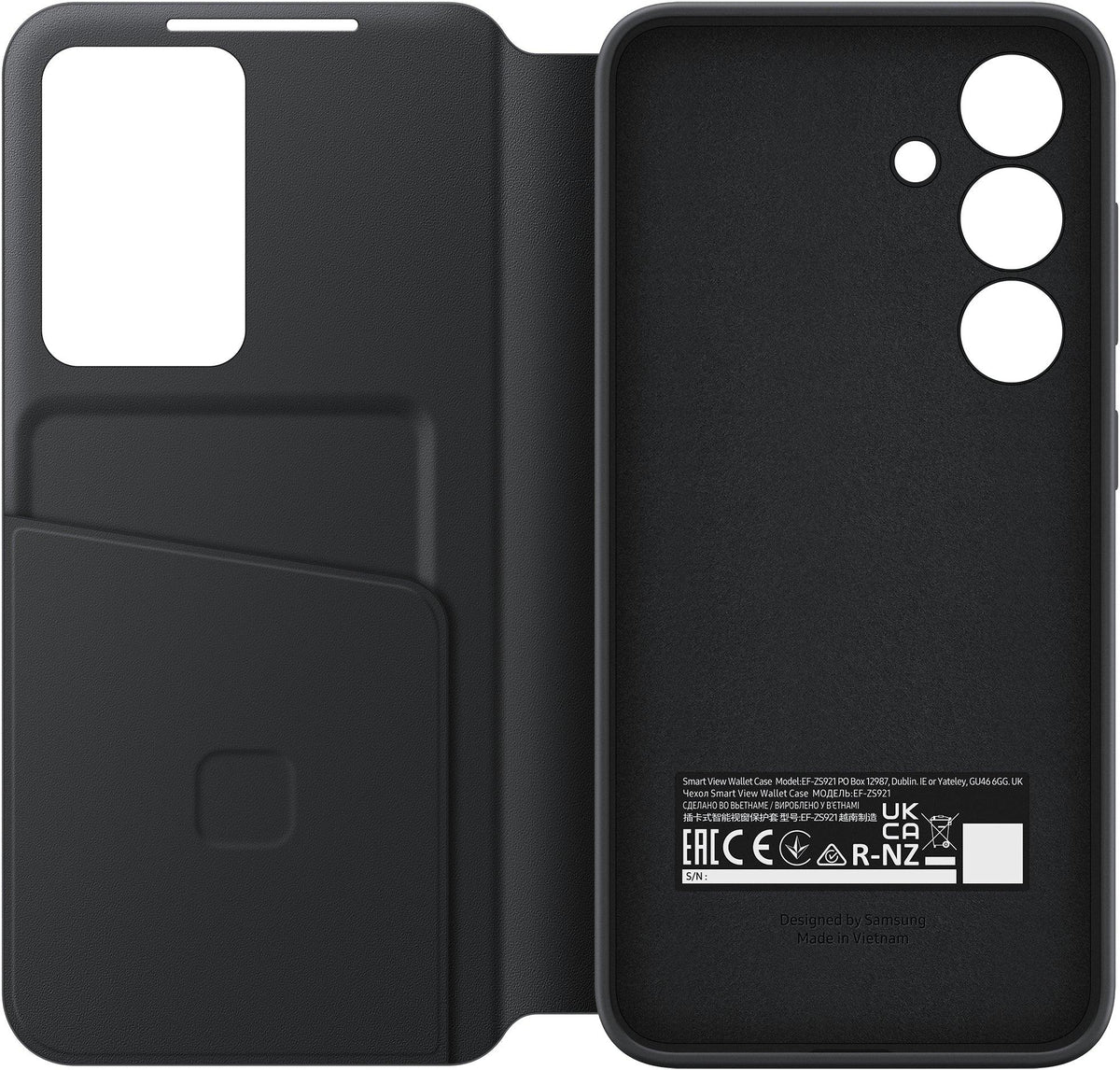 Samsung Smart View Wallet Case Galaxy S24 5G Black - Essentify