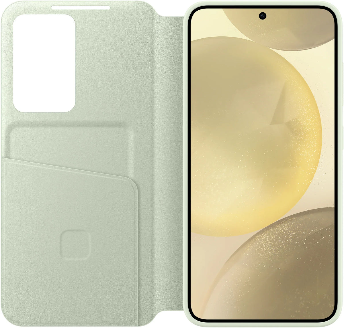 Samsung Smart View Wallet Case Galaxy S24 5G Light Green - Essentify
