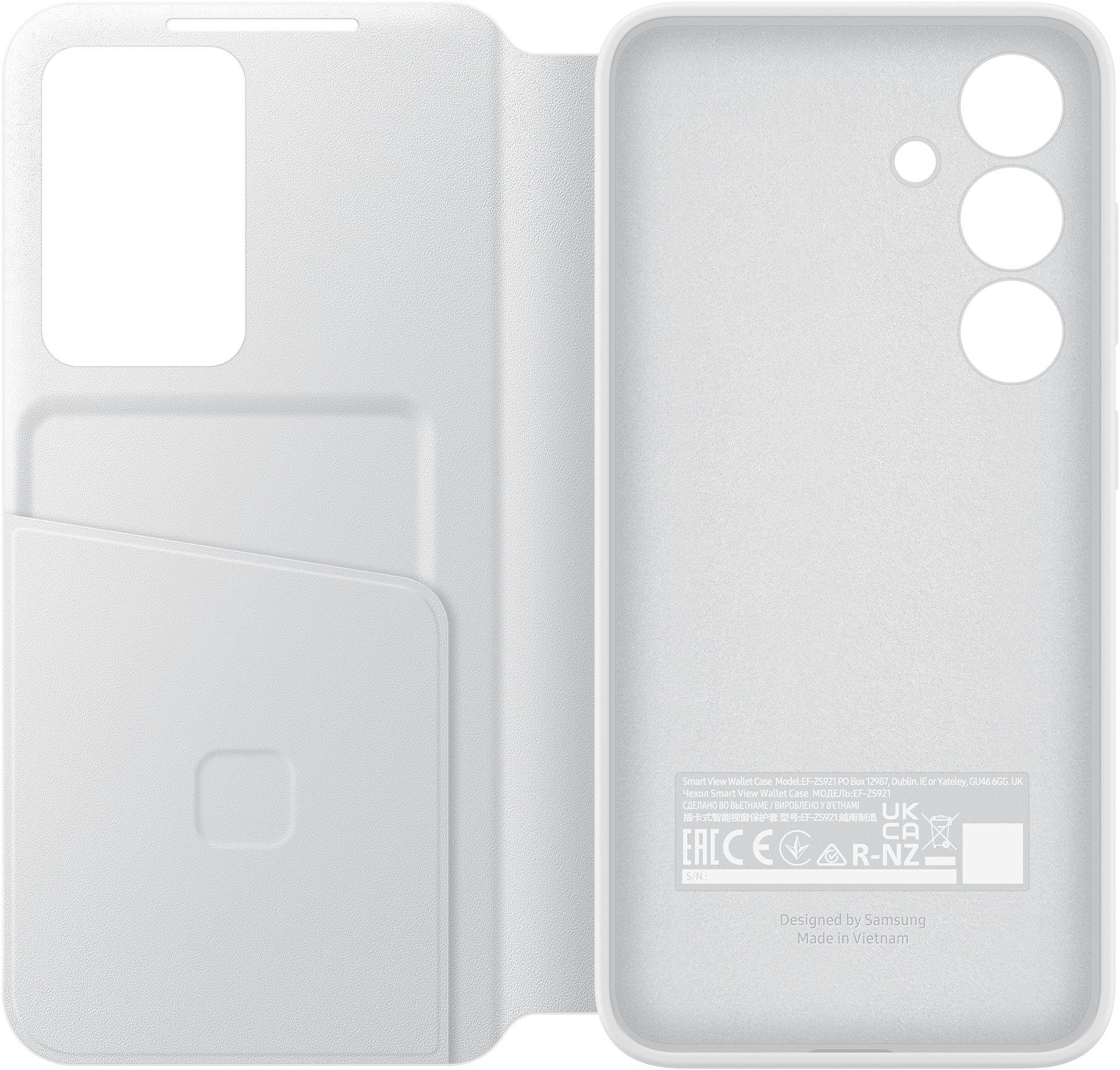 Samsung Ef-Zs921Cwegww Samsung Smart View Wallet Case Galaxy S24 5G White