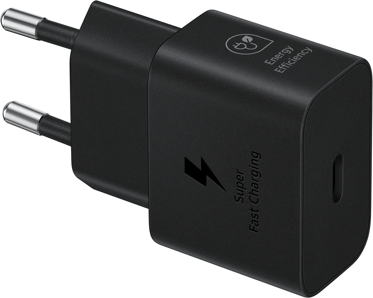 Samsung Usb-C Pd Wall Charger 25W + Usb-C Cable Black - Essentify