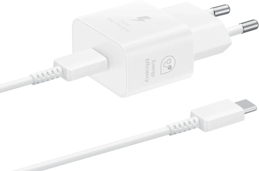 Samsung Usb-C Pd Wall Charger 25W + Usb-C Cable White - Essentify