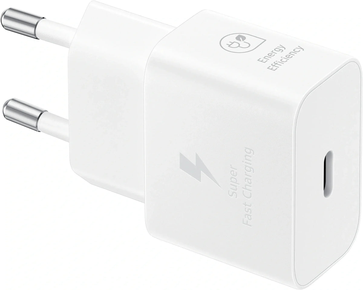 Samsung Usb-C Pd Wall Charger 25W + Usb-C Cable White - Essentify
