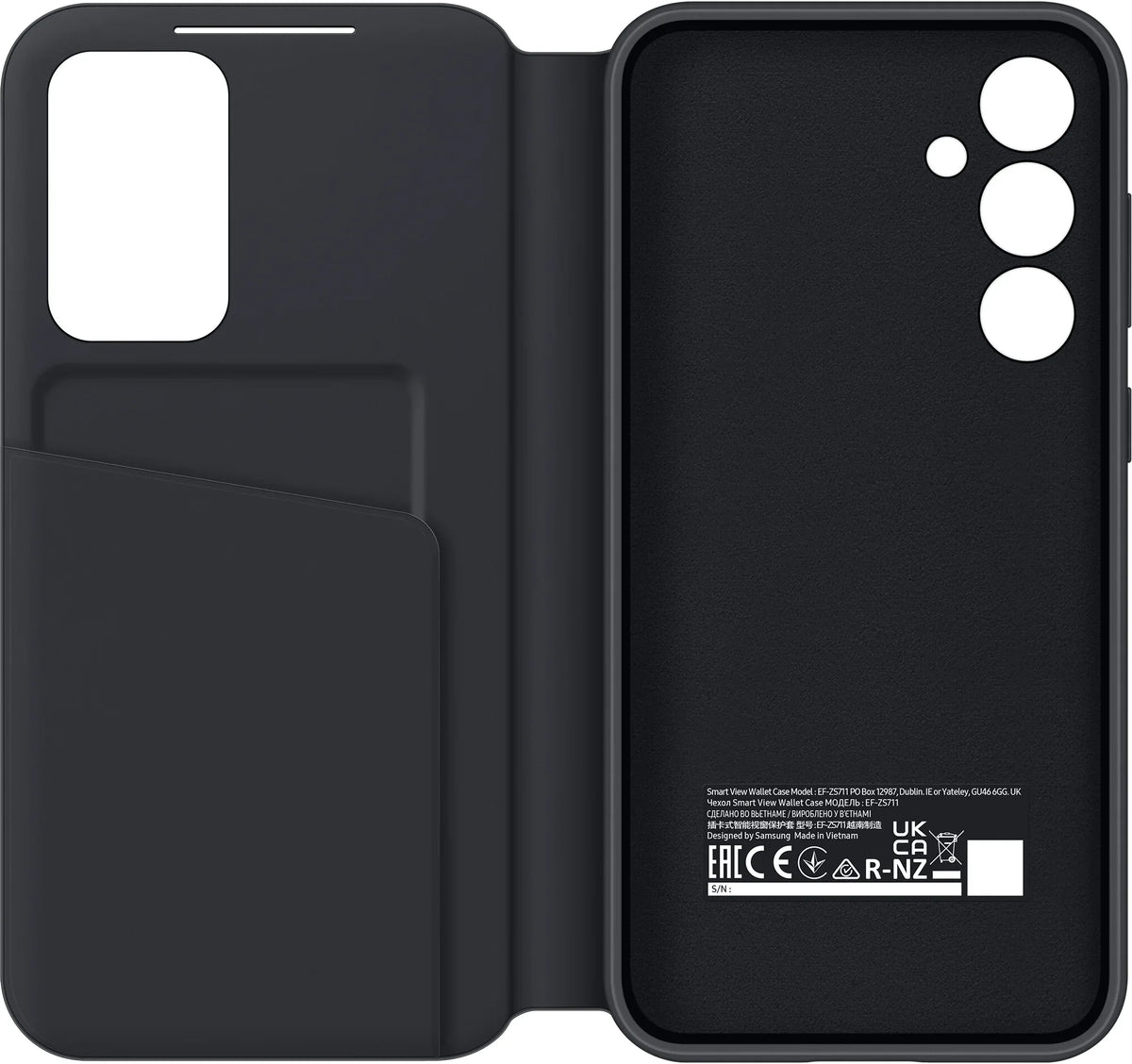 Samsung Smart View Wallet Case Galaxy S23 Fe 5G Black - Essentify