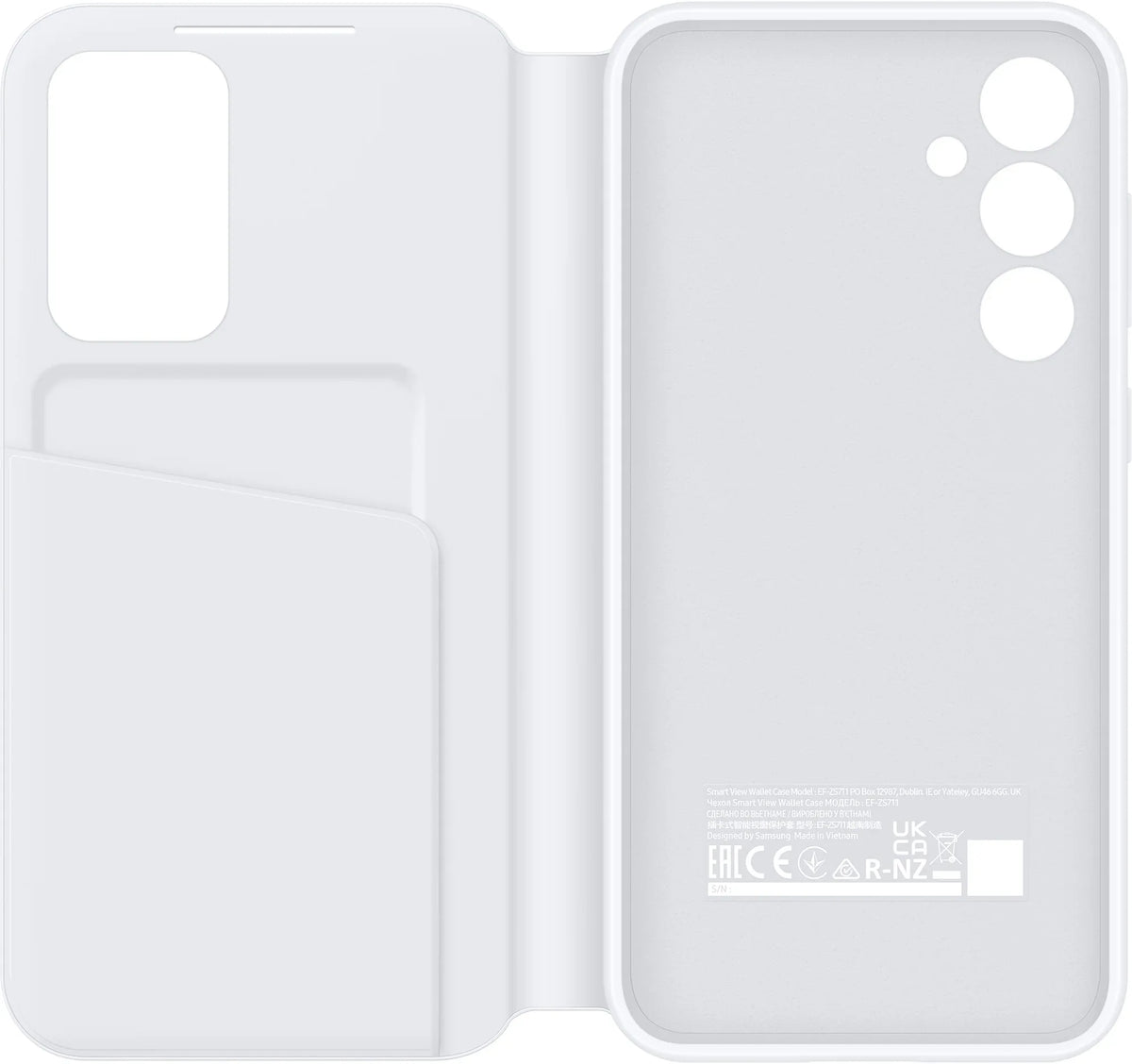 Samsung Smart View Wallet Case Galaxy S23 Fe 5G White - Essentify
