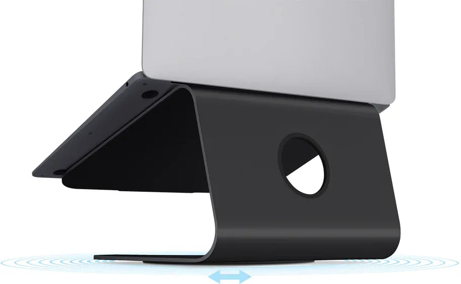Rain Design Mstand 360 Laptop Stand + Swivel Base Black - Essentify