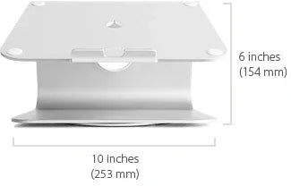 Rain Design Mstand 360 Laptop Stand + Swivel Base Black - Essentify