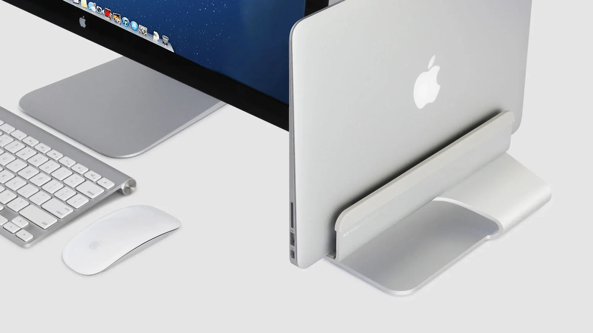 Rain Design Mtower Vertical Laptop Stand Silver - Essentify
