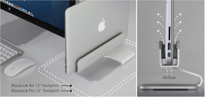 Rain Design Mtower Vertical Laptop Stand Space Grey - Essentify