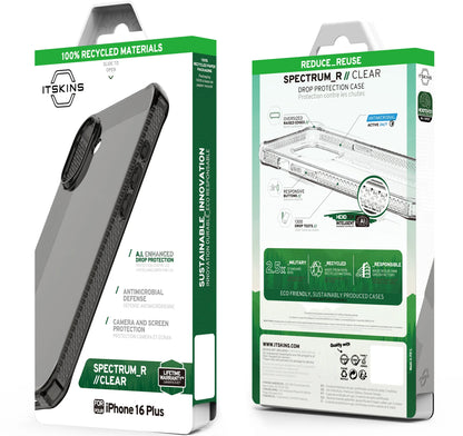 Itskins Level 2 Spectrumclear_R For Apple Iphone 16 Plus Smoke - Essentify