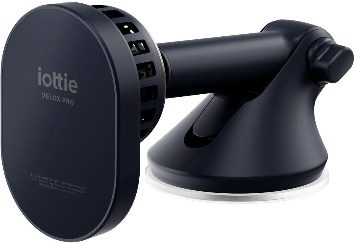 Iottie Velox Pro Wireless Dash/Windshield Mount Black - Essentify