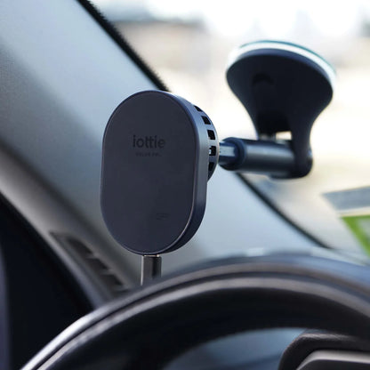 Iottie Velox Pro Wireless Dash/Windshield Mount Black - Essentify