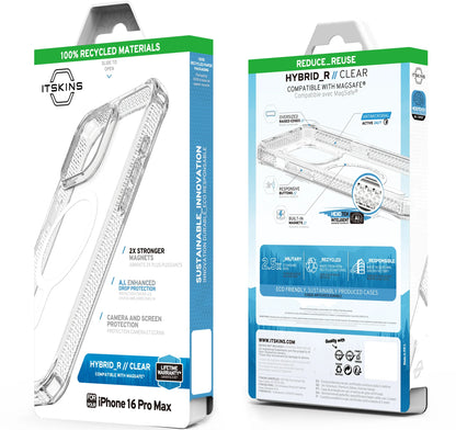 Itskins Level 2 Hybridmagclear_R For Apple Iphone 16 Pro Max Transparent - Essentify
