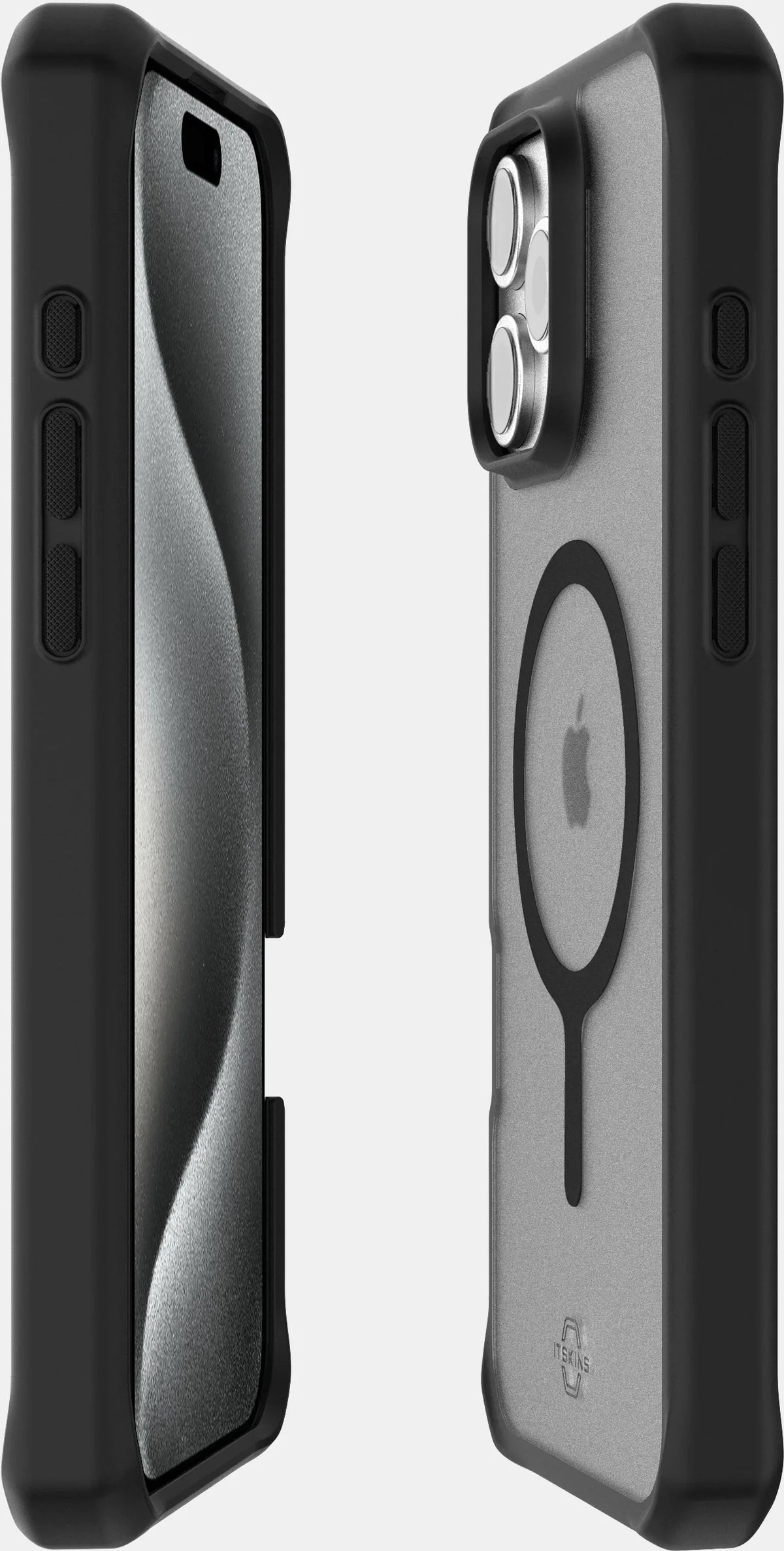 Itskins Level 2 Hybridmagfrost_R For Apple Iphone 16 Pro Black - Essentify