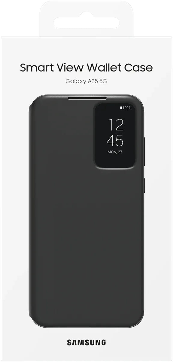 Samsung Smart Clear View Cover Galaxy A35 5G Black - Essentify