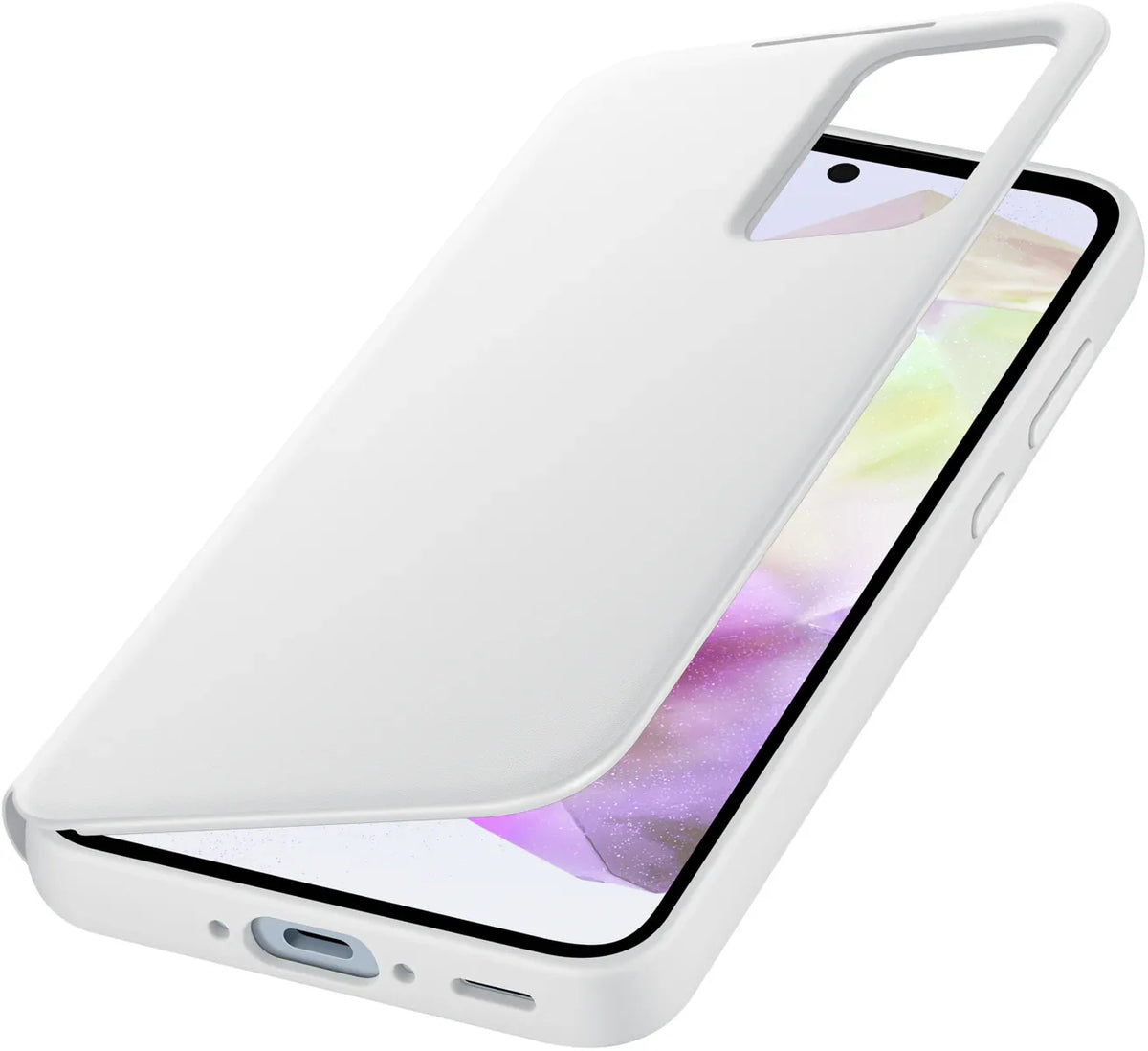 Samsung Smart Clear View Cover Galaxy A35 5G White - Essentify