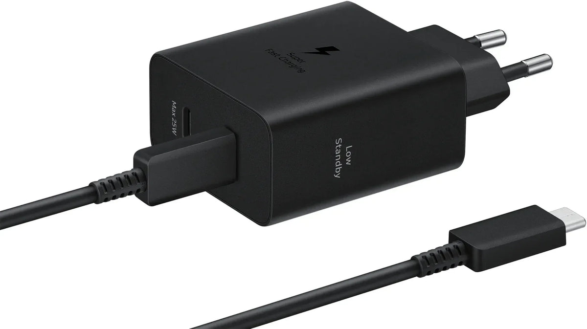 Samsung Usb-C Pd Wall Charger 50W + Usb-C Cable Black - Essentify