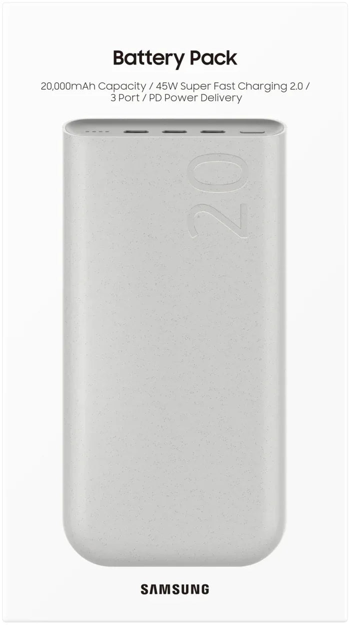 Samsung Battery Pack 20.000 Mah 45W Beige - Essentify