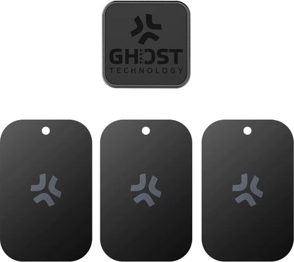 Celly Ghostfix Universal Magnetic Car Holder + 3 Metal Plates Xl Black - Essentify