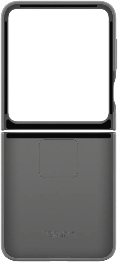 Samsung Silicone Cover With Ring Galaxy Z Flip6 Grey - Essentify