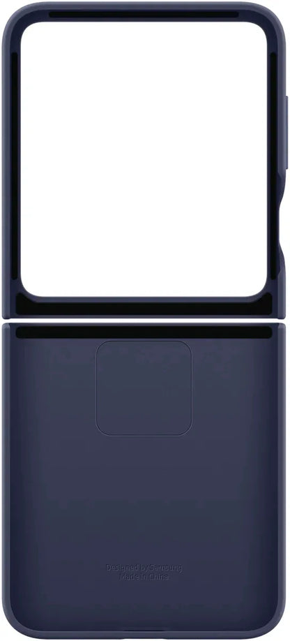Samsung Silicone Cover With Ring Galaxy Z Flip6 Navy - Essentify