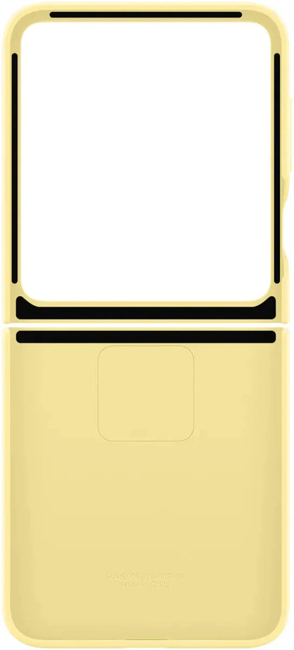 Samsung Silicone Cover With Ring Galaxy Z Flip6 Yellow - Essentify
