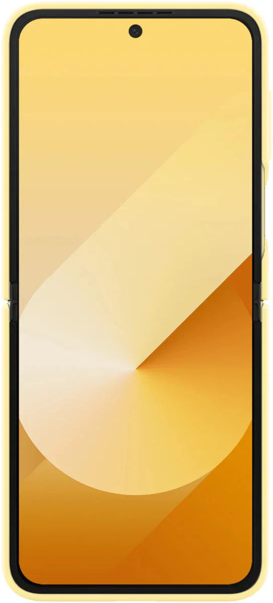 Samsung Silicone Cover With Ring Galaxy Z Flip6 Yellow - Essentify
