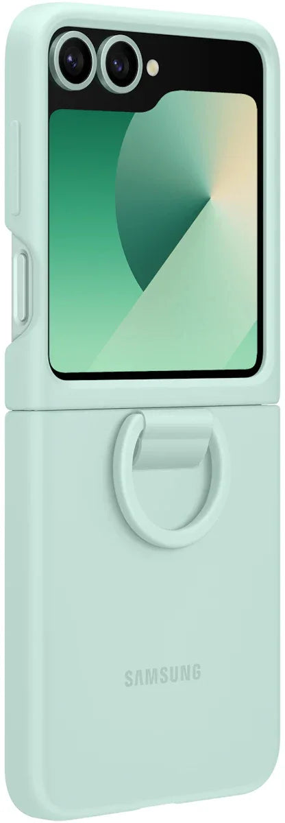 Samsung Silicone Cover With Ring Galaxy Z Flip6 Mint - Essentify