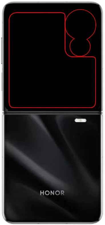 Mobilize Glass Screen Protector Honor Magic V Flip (Outer Display + Camera) - Essentify