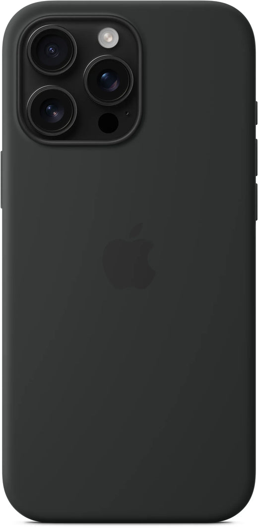 Apple Silicone Case With Magsafe Iphone 16 Pro Max Black - Essentify
