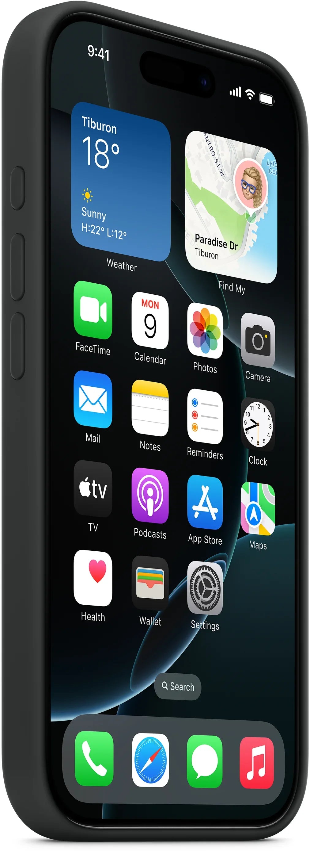Apple Silicone Case With Magsafe Iphone 16 Pro Max Black - Essentify