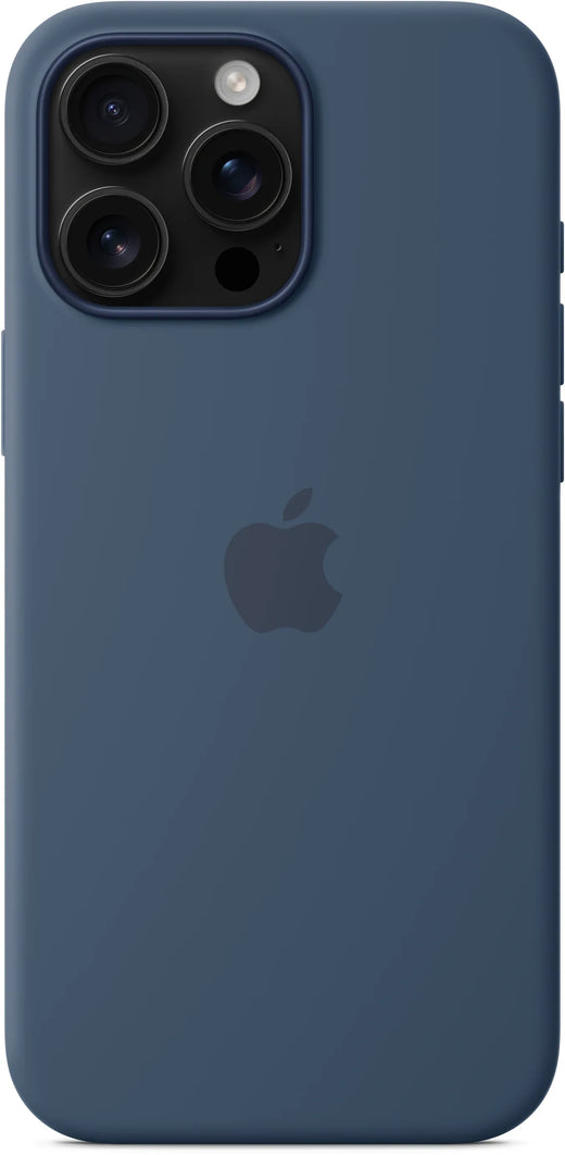 Apple Silicone Case With Magsafe Iphone 16 Pro Max Denim - Essentify