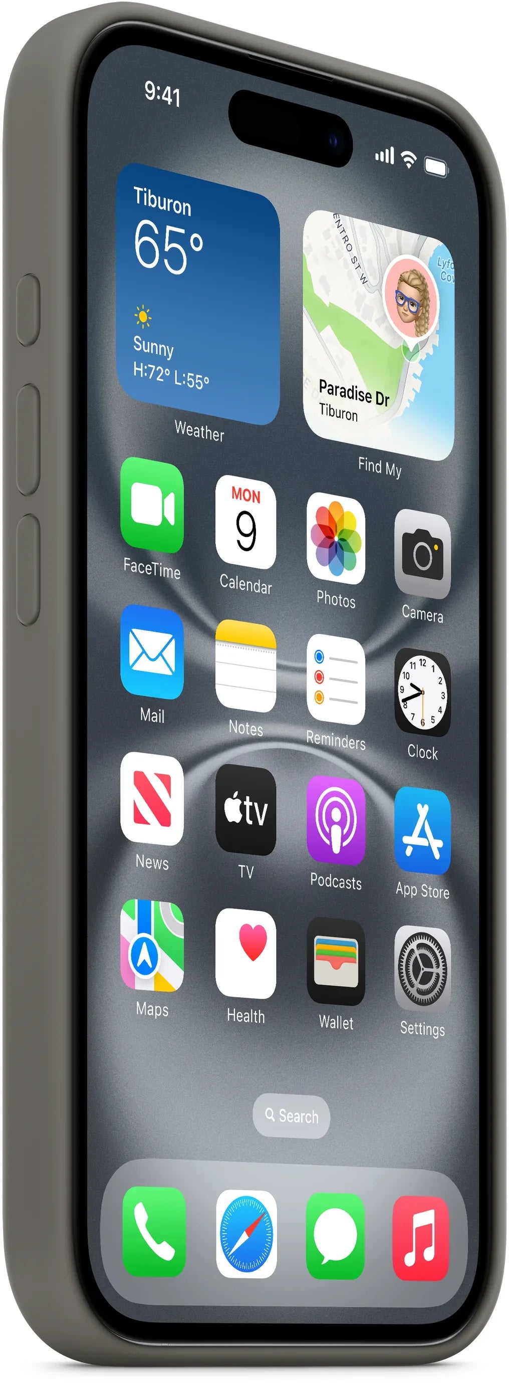 Apple Silicone Case With Magsafe Iphone 16 Plus Stone Grey - Essentify